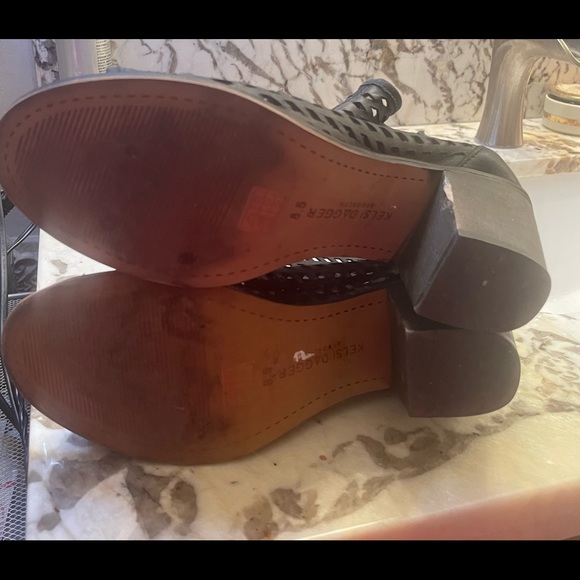 Kelsi Dagger Brooklyn open toed, heeled bootie.  Size 8.5 worn once. - Picture 4 of 4